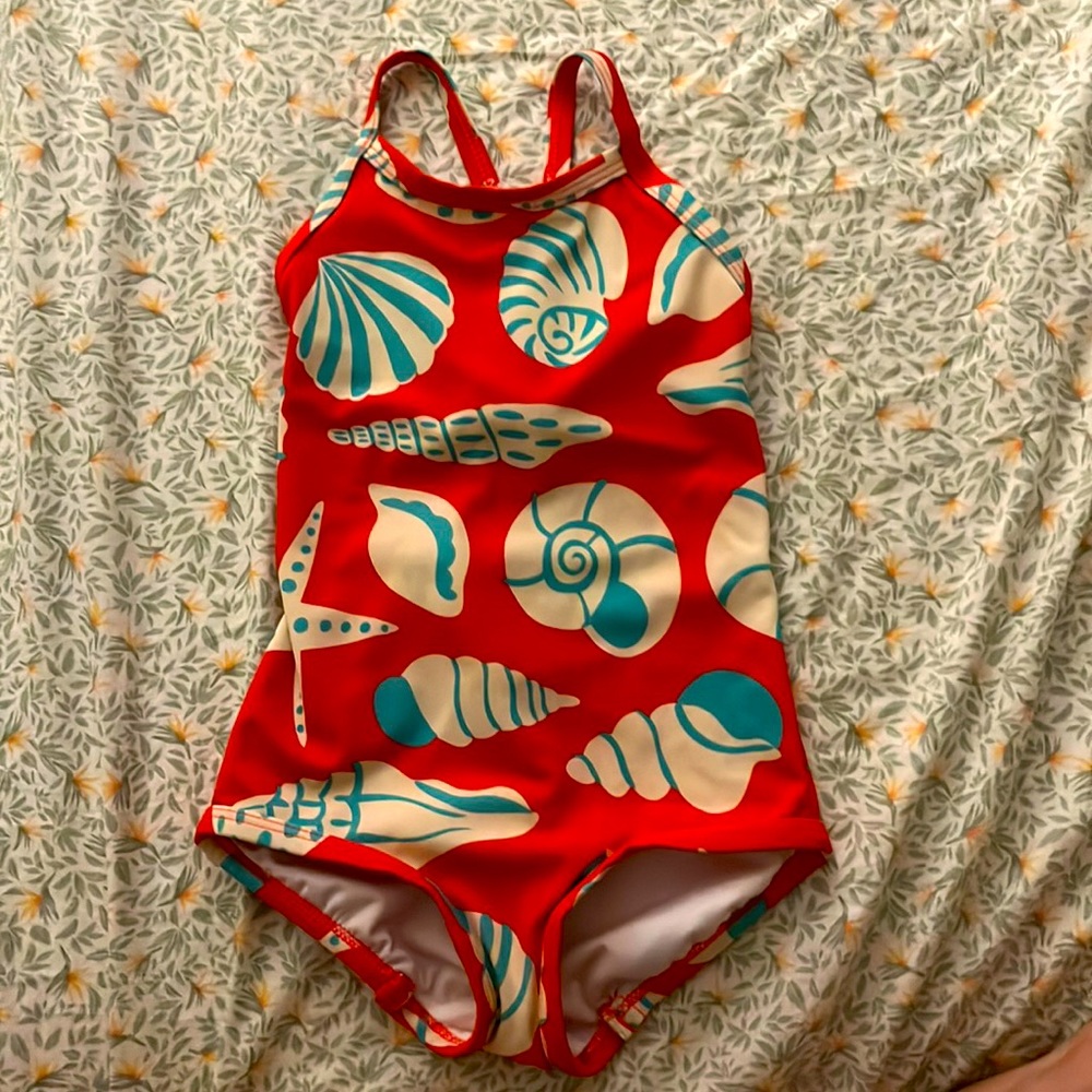 Beautiful used in excellent condition Hanna Anderson one piece bright